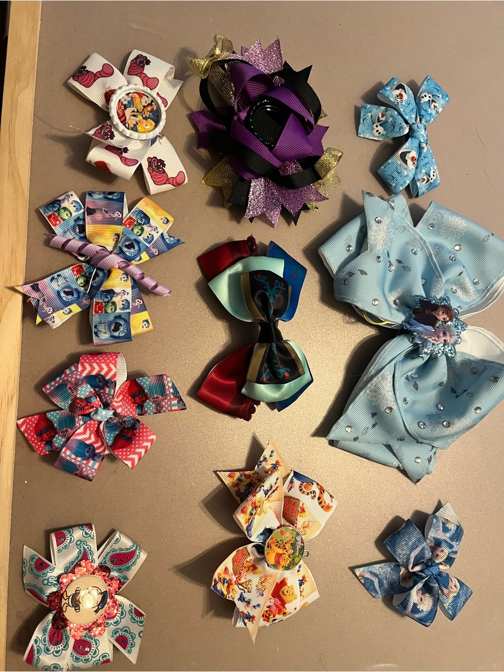 Disney hair bow bundle